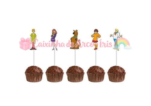 100 Forminhas / Toppers: Scooby-doo