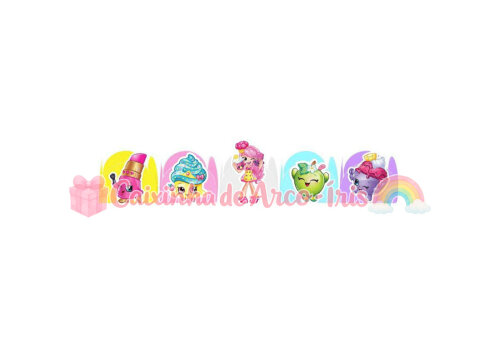 100 Forminhas / Toppers: Shopkins