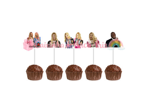 100 Forminhas / Toppers: As Branquelas