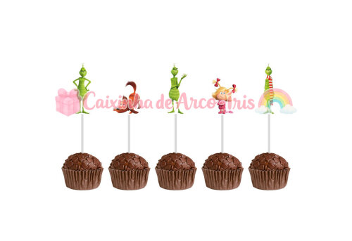 100 Forminhas / Toppers: O Grinch
