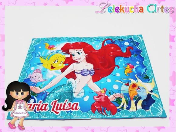Quebra Cabeça Personalizado Ariel