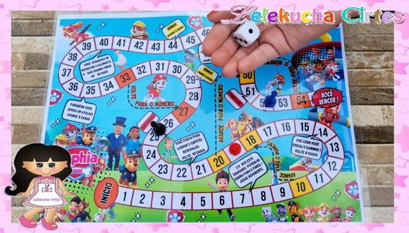 Jogo de Tabuleiro Personalizado Patrulha Canina