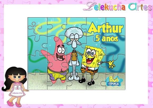 Quebra Cabeça Bob Esponja