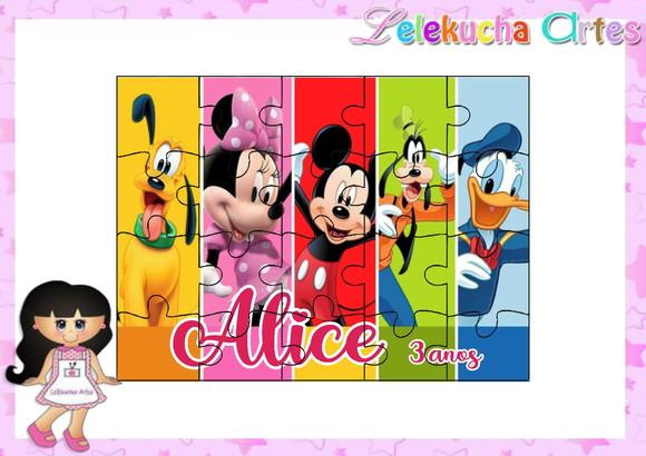 Quebra Cabeça Mickey