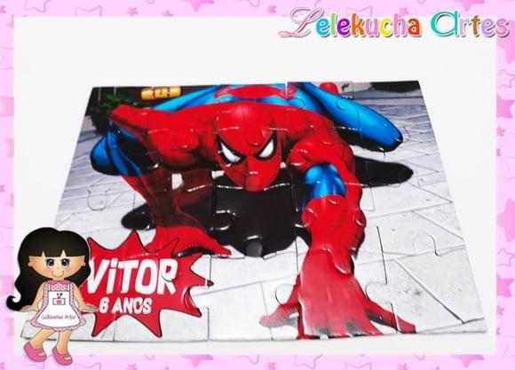 Quebra Cabeça Homem Aranha Personalizado