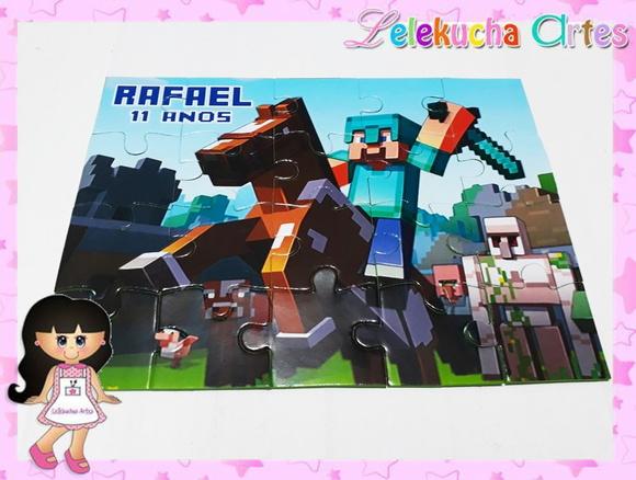 Quebra Cabeça Personalizado Minecraft