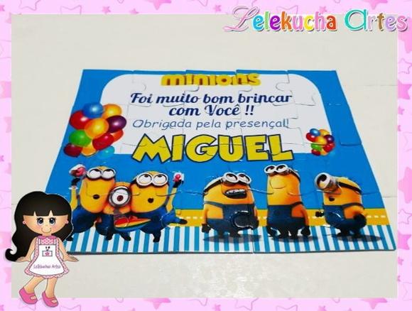Quebra Cabeça Personalizado Minions