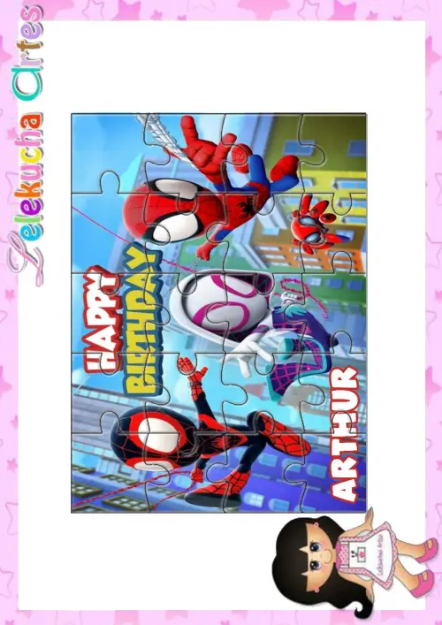 Quebra-Cabeça Spidey e Seus Amigos Espetaculares