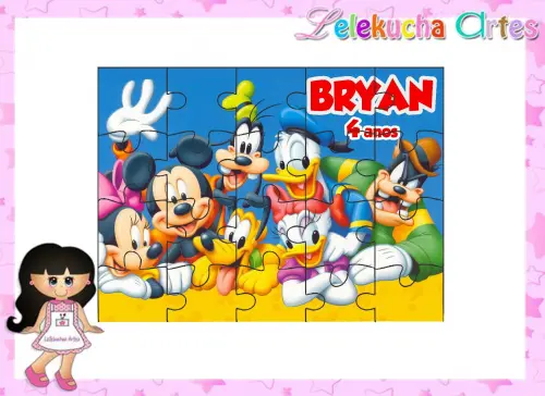 Quebra-Cabeça Mickey