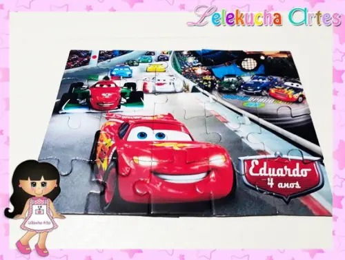Quebra Cabeça Personalizado Carros Disn