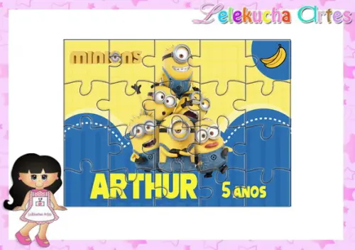 Quebra Cabeça Personalizado Minions