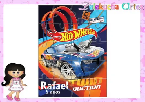 Quebra Cabeça Hot Wheels