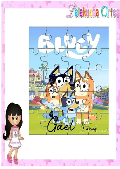 Quebra Cabeça Bluey