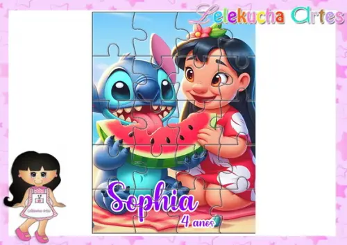 Quebra Cabeça Lilo & Stitch