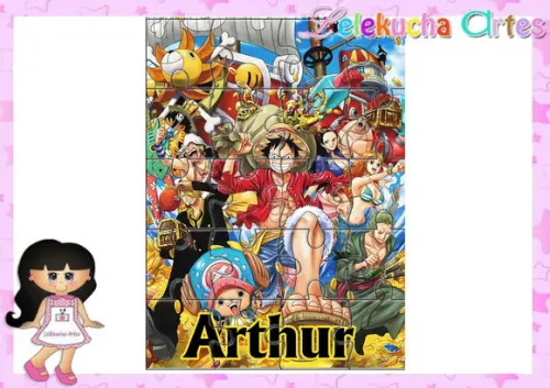 Quebra Cabeça Luffi do One Piece