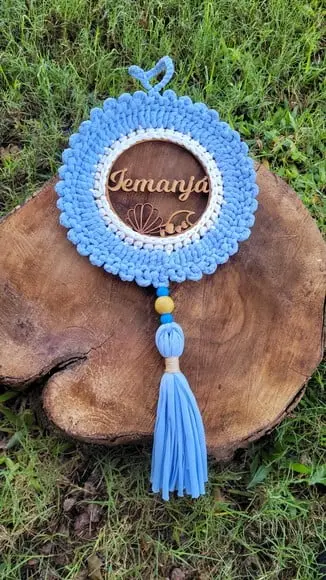 Mandala Fio de Malha Iemanja