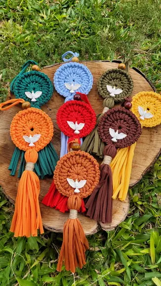 Mandala Fio de Malha Divino Espirito Santo