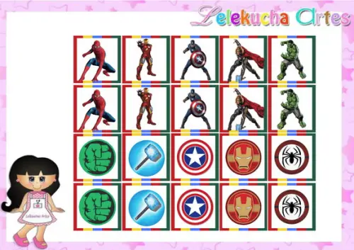 Jogo da Memoria Vingadores
