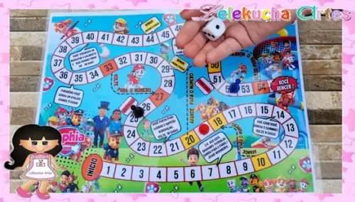 Jogo de Tabuleiro Personalizado Patrulha Canina