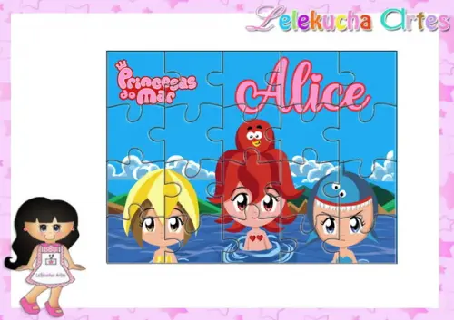 Quebra Cabeça Princesas do Mar