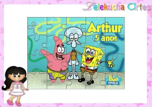Quebra Cabeça Bob Esponja