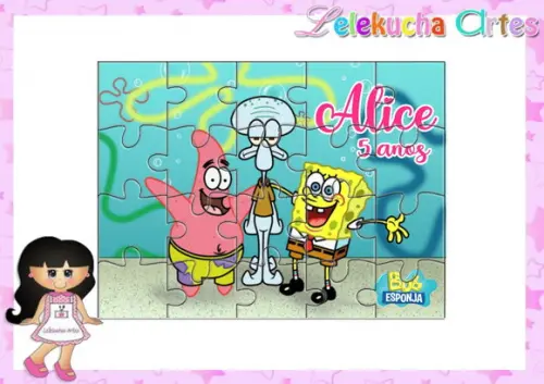 Quebra Cabeça Bob Esponja