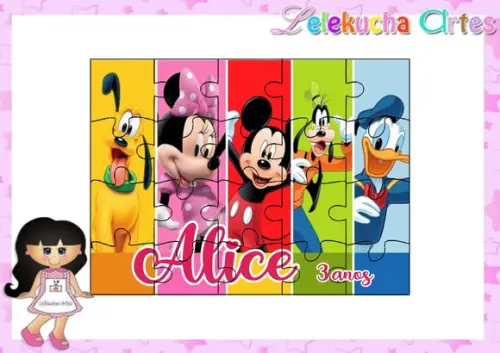 Quebra Cabeça Mickey