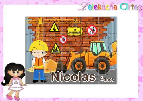 Quebra Cabeça Construção