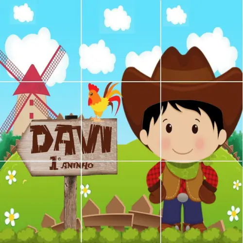 Jogo da Velha Personalizado Fazendinha