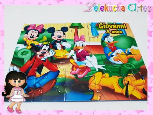 Quebra Cabeça Personalizado Mickey