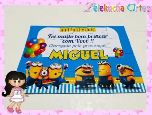 Quebra Cabeça Personalizado Minions