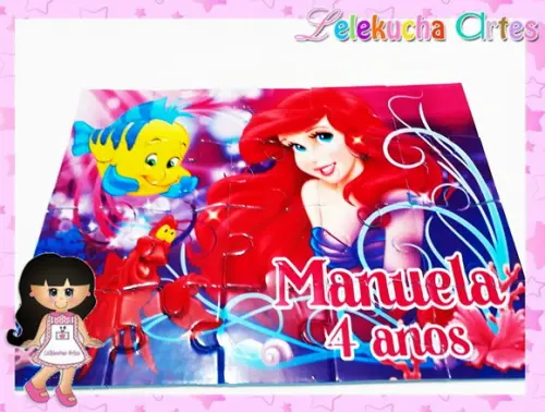 Quebra Cabeça Personalizado Ariel
