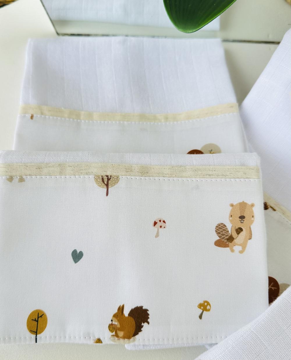 kit fralda ombro, boca e grande