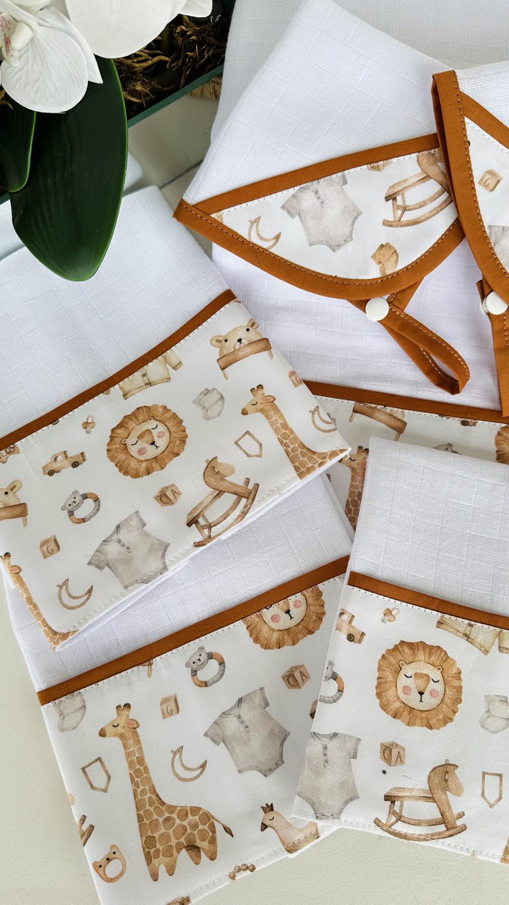 kit de fraldas tema safari