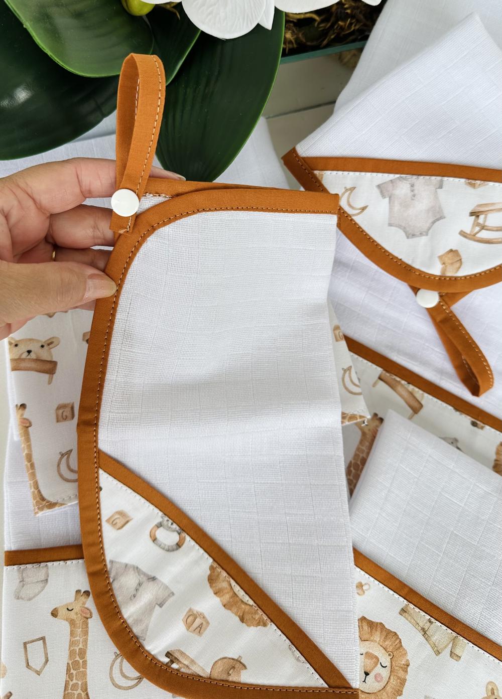 kit de fraldas tema safari