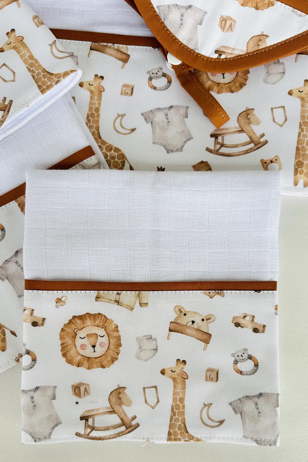 kit de fraldas tema safari