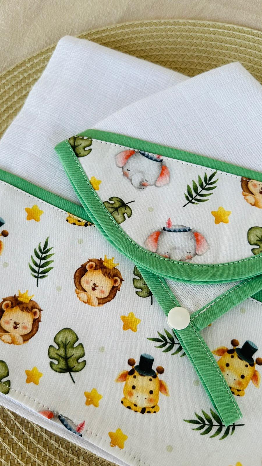 kit de fraldas tema safari