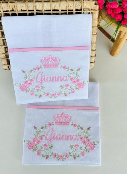 Kit Fraldas Boca Tema Floral