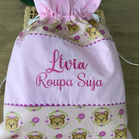 Saquinho Roupa Suja Impermeável Personalizada