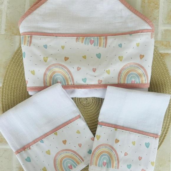 Kit de Fraldas e Toalha Fralda