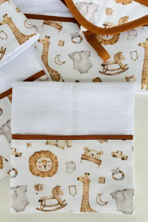 kit de fraldas tema safari