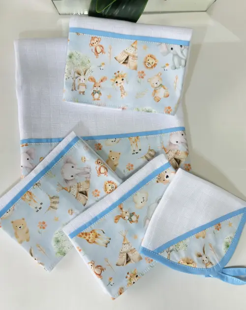 kit de fraldas safari