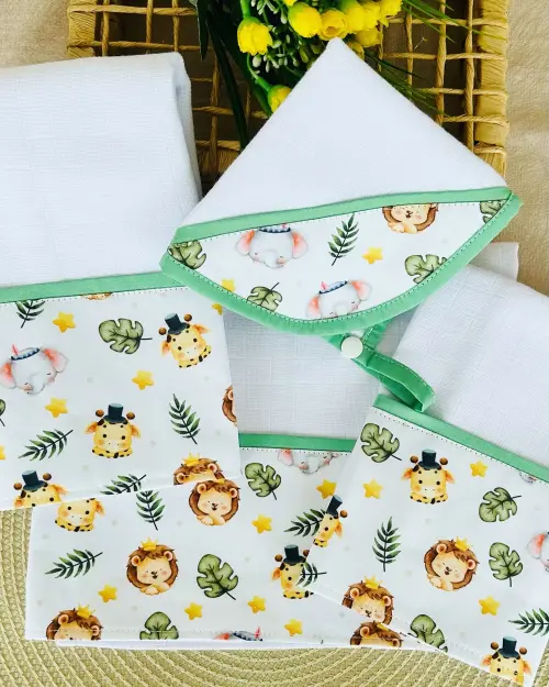 kit de fraldas tema safari