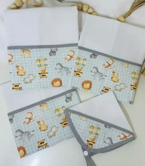 Kit Maternidade Fralda Boca Ombro e Babita
