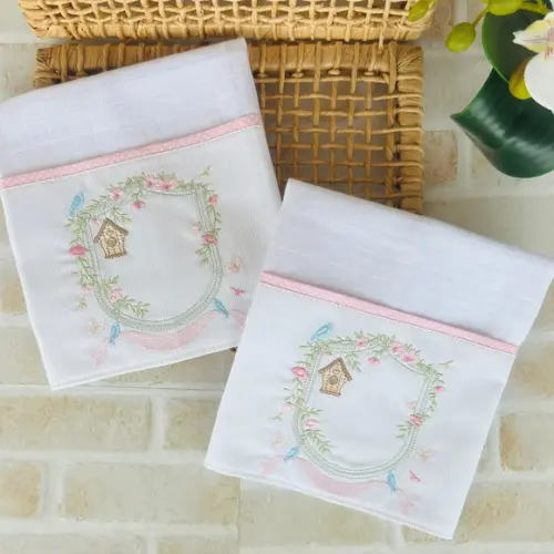 Kit Fraldas Boca Floral