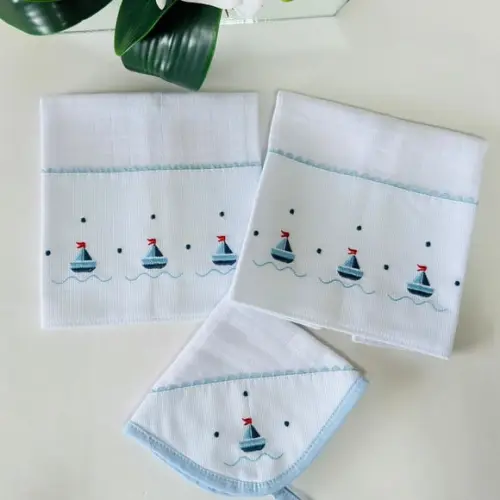 Kit de Fraldas Boca e Babita com Prendedor de Chupeta