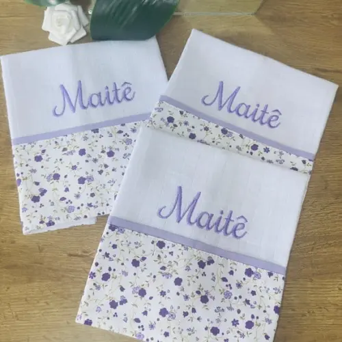 Kit Floral de Fraldas Personalizada