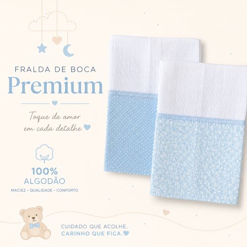 Fraldas de boca kit Harmonia