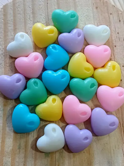 Kit 100 Sabonete Mini Coração Perfumado para Artesanato - Informar cor via chat