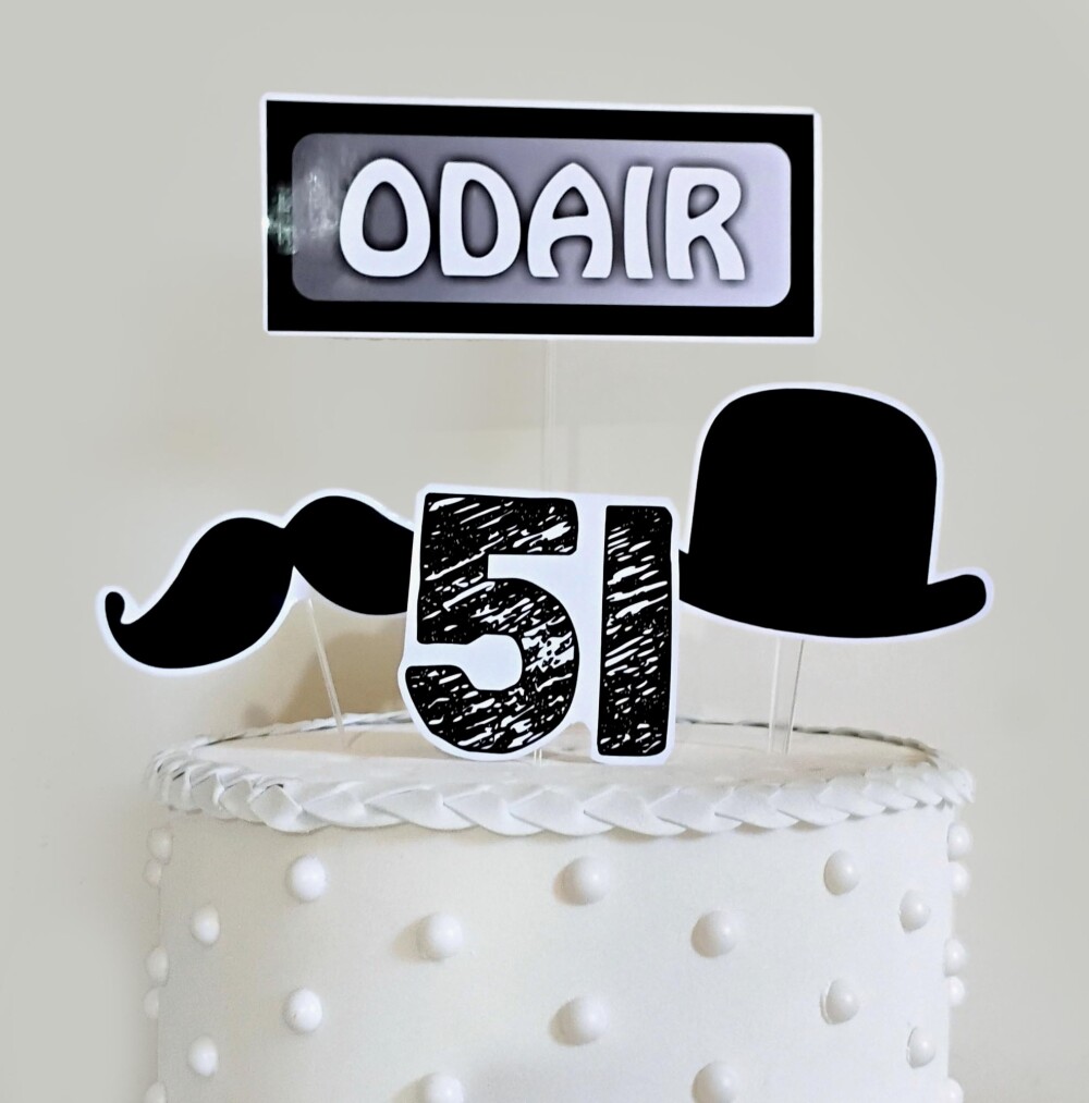 Kit Festa Aniversario Masculino Retro Vintage Bigode